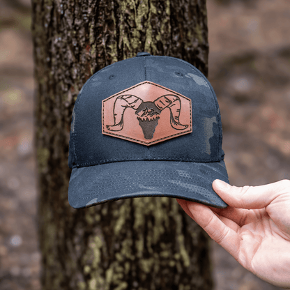 Ram Skull Fitted Hat